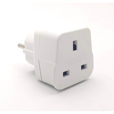 Adaptador de Clavija Schuko a Inglesa