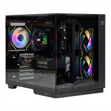 GABINETE NACEB NA-0638 MINI-TOWER ATX 3 FAN ARGB USB-C NEGRO