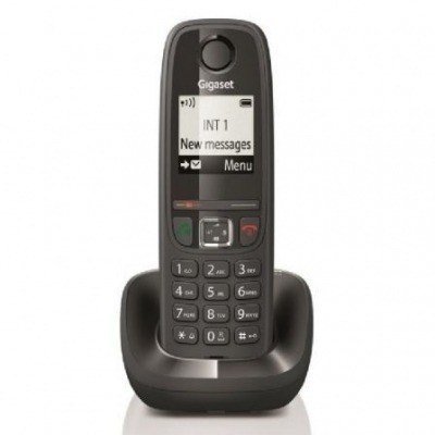 Teléfono Supletorio Inalámbrico Gigaset AS405H/ Negro/ Requiere Estación Base