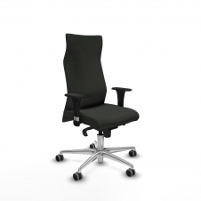 Piqueras y Crespo Albacete direcci?n sincro bali negro brazos 1D cromados base aluminio ruedas 65 engomadas