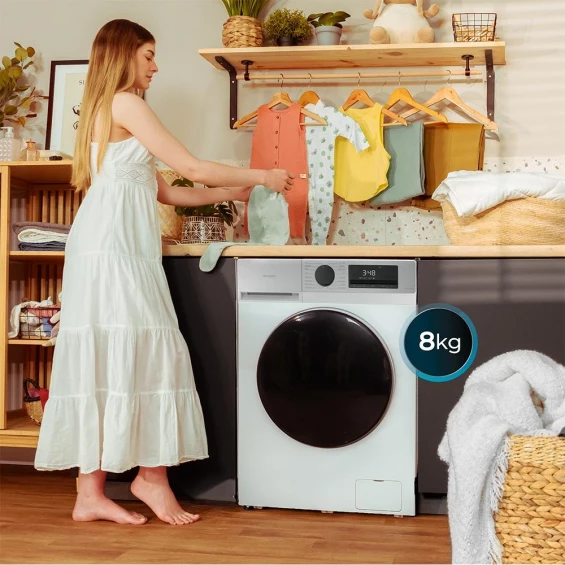 Lavadora Cecotec Bolero DressCode 8450 Inverter, 8 kg, 1400 rpm, clase A-20%, blanco - imagen 6