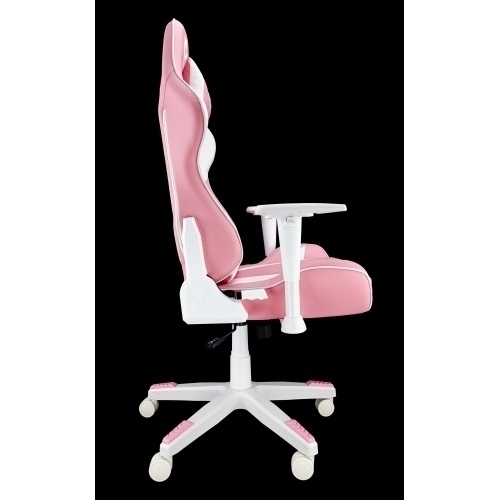 Talius silla Dragonfly gaming white/pink, 2D, butterfly, base nylon, ruedas 60mm nylon, gas clase 4