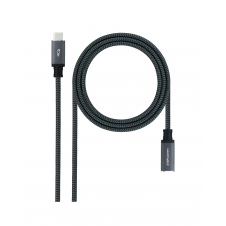 Nanocable 10.01.4500-COMB cable USB USB 3.2 Gen 2x2 0,5 m USB C Negro