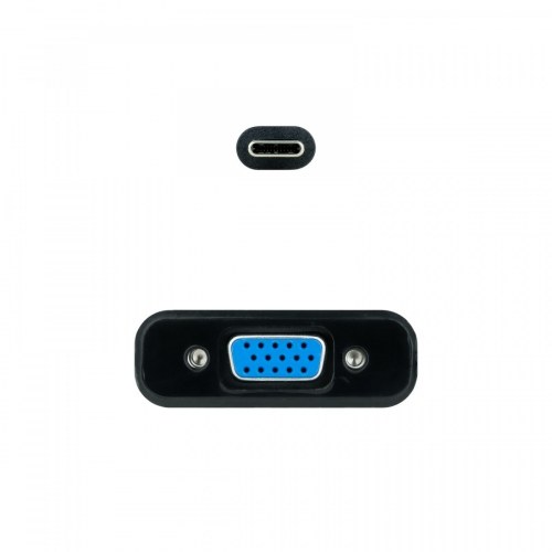 Nanocable Conversor USB-C a VGA, USB-C/M-VGA/H, Negro, 10 cm