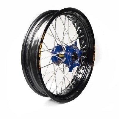 Rueda completa Haan Wheels aro negro 17-3,50 buje azul 1 35306/3/5 1 35306/3/5