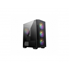 MSI MAG FORGE M100A carcasa de ordenador Micro Torre Negro, Transparente