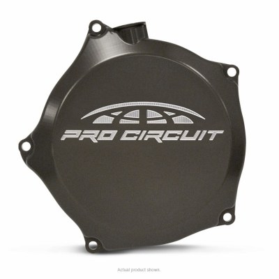 Tapa de embrague Pro Circuit para Kawasaki KX250F: aluminio, negro CCK09250