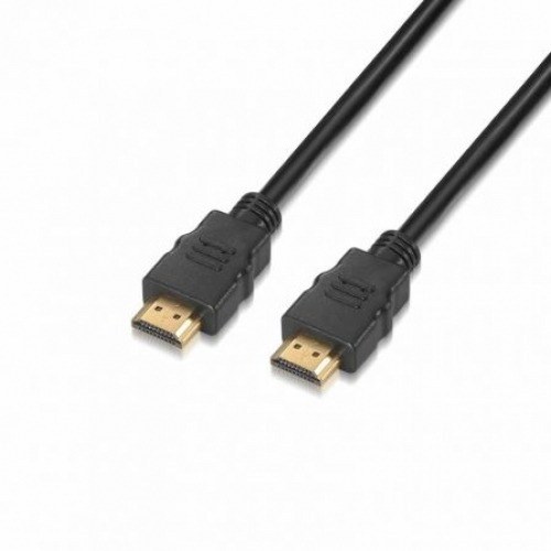 Cable HDMI 2.0 4K Aisens A120-0119/ HDMI Macho - HDMI Macho/ 1m/ Certificado/ Negro