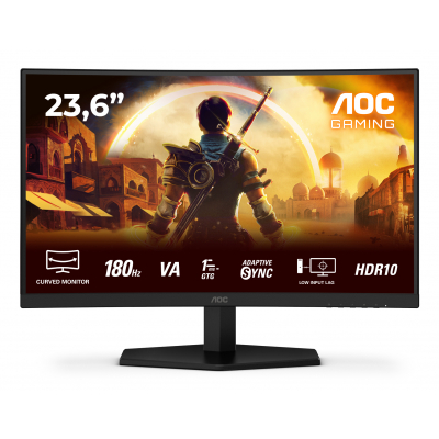 AOC Monitor Gaming 23.6 180Hz Full HD Curvo