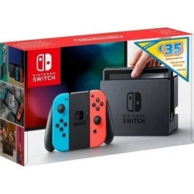 CONSOLA NINTENDO SWITCH RED&BLUE + CUPÓN 35 EUROS ESHOP
