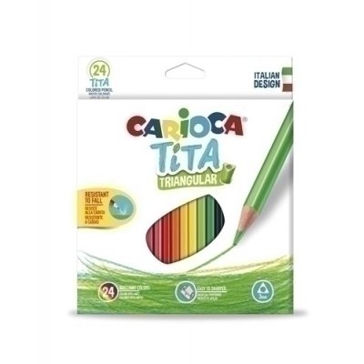 LAPICES COLOR CARIOCA TITA TRI. est.24 - Pack de 6 unidades