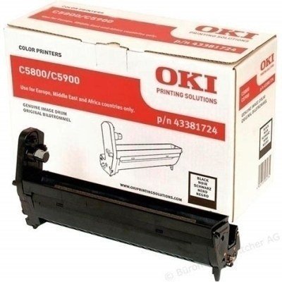 OKI C5800/C5900/C5550MFP Negro Tambor de Imagen Original - 43381724