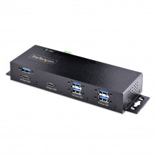 StarTech.com Hub Industrial de 7 Puertos USB de 10Gbps USB-A y USB-C - con Adaptador de Alimentación - Montable - Ladrón USB de 5 Puertos USB-A y 2