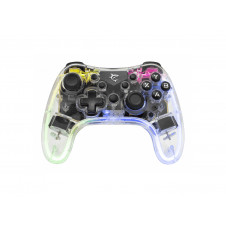 White Shark LEGION Transparente Bluetooth/USB Gamepad Analógico/Digital Android, PC, Playstation 3, iOS, PlayStation 4, Nintendo Switch
