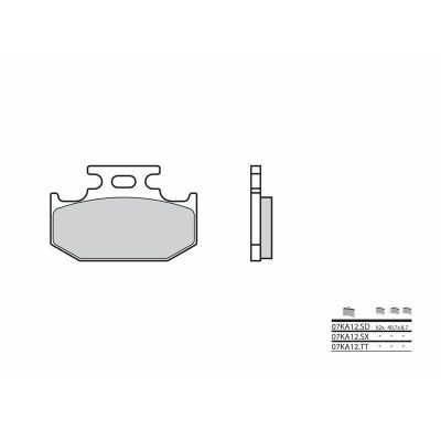 Pastillas de freno sinterizadas Brembo 07KA12SD 07KA12SD