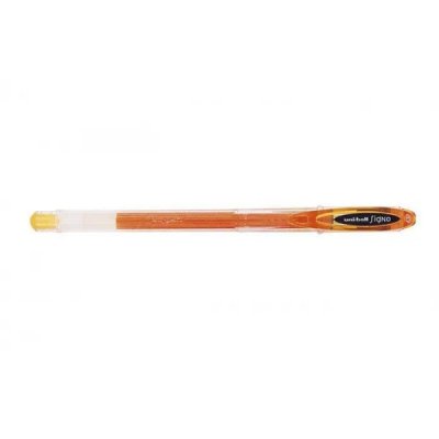 Uni-ball Signo UM-120 Boligrafo de Tinta Gel - Punta de Bola 0.7mm - Tinta Resistente al Agua y Luz - Color Naranja