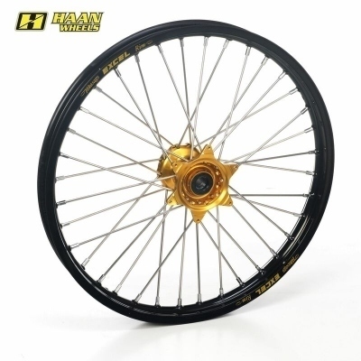 Rueda completa Haan Wheels aro negro 21-1,60 buje oro 1 115019/3/2 1115019/3/2