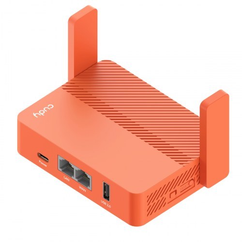 Cudy TR1200 Router de Viaje WiFi AC1200 Doble Banda - 1x Puerto Wan 100/10 Mbps y 1x Puertos Lan 100/10 Mbps - 2 Antenas Externas