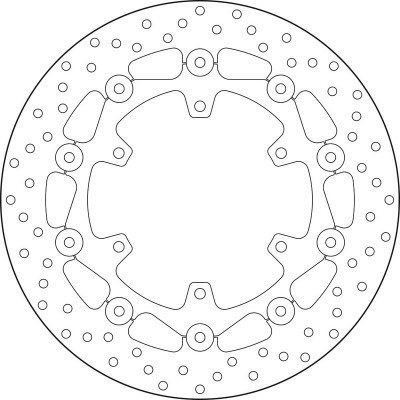 Disco de freno flotante Brembo 78B40894 78B40894