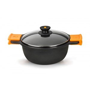 Cacerola alta Bra EFFICIENT, 28 cm, con tapa