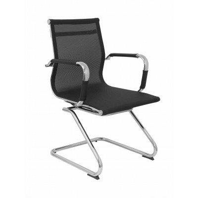 Sillón Barrax confidente patín malla negro