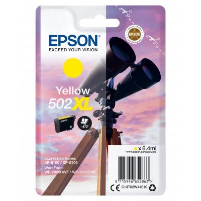 Cartucho de Tinta Original Epson nº502 XL Alta Capacidad/ Amarillo
