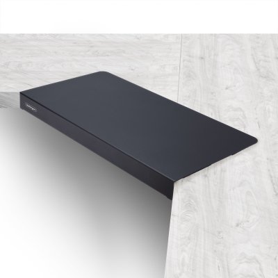 Superficie Manga de Acero para la Esquina de una Mesa o Escritorio de Esquina - 12,7-38,1mm de Grosor - Bandeja Extensora de Esquina de Escritorio o Mesa en L para Teclado