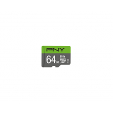 MEMORIA MICROSDXC PNY 64GB ELITE 100MB S VERDE GRIS P-SDUX64U185GW-GE
