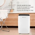 Deshumidificador Ufesa Deshumidificador Breeze Dry 5000 para estancias hasta 40 m2, 20 litros/día, depósito 6 litros, 46 dB, secado de ropa, blanco - imagen 5