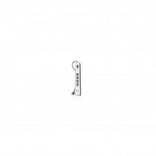 REGLETA BELKIN DE PROTECCION CONTRA SOBRETENSIONES 4 TOMAS + 2 PUERTOS USB 2.4 A BOTON DE APAGADO Y ENCENDIDO BLANCO GRIS BSV401VF2M