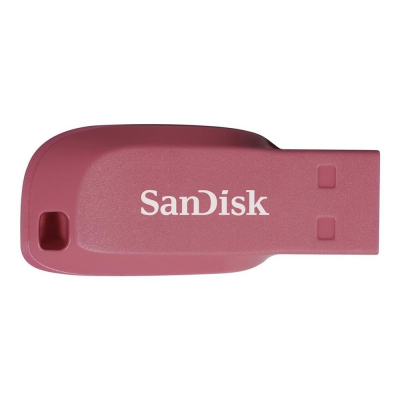 Memoria usb 2.0 sandisk 32gb cruzer blade rosa electrico