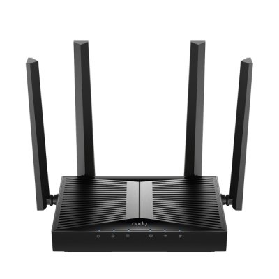 Cudy Router WiFi 7 2.5G Dual Band BE3600 - Velocidad hasta 1000Mbps - 4 Puertos - 4 Antenas Fijas de 5dBi - Tecnologia MU-MIMO - Color Negro