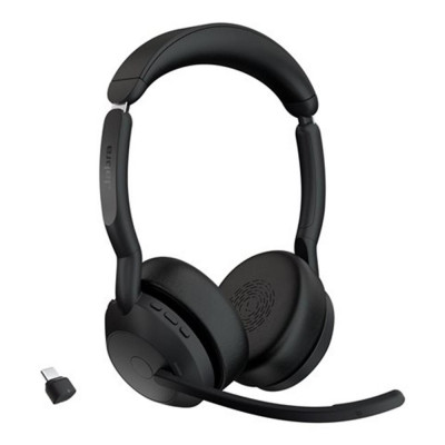 Auriculares jabra evolve2 55 uc stereo inalambrico negro