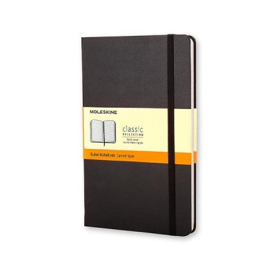 MOLESKINE Cuaderno Classic tapa dura 192 paginas rayado pocket negro