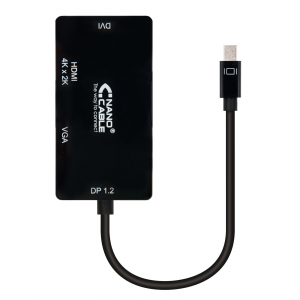 Nanocable Conversor Mini DisplayPort a VGA / HDMI, 3 en 1, DP 1.2/M-VG