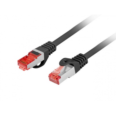 Latiguillo rj45 lanberg cat.6 ftp 0.25m negro