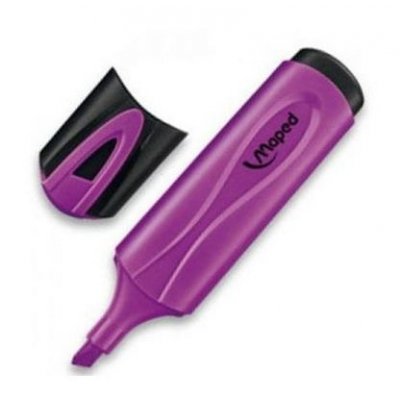 Maped Peps Classic Marcador Fluorescente - Punta Biselada - Trazo de 1 a 5mm - Ideal para Subrayar y Resaltar - Color Violeta