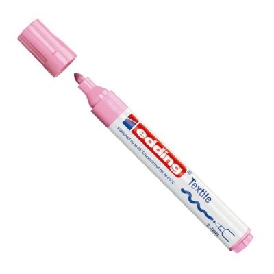 EDDING Marcador permanente especial tela 4500 punta conica trazo 3mm rosa