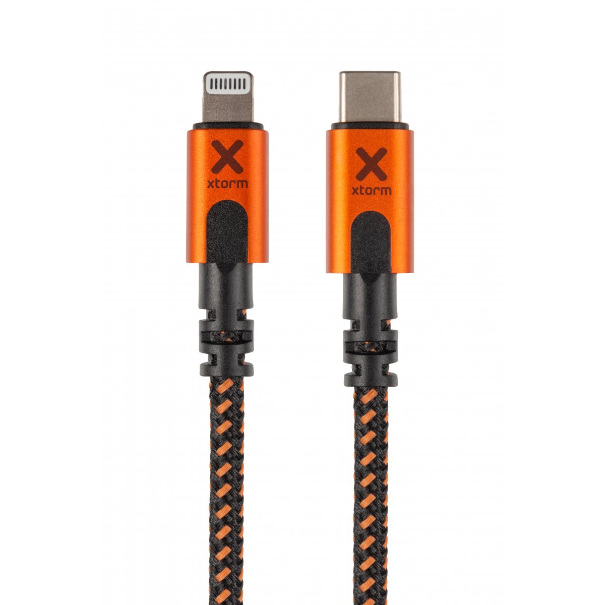 Xtorm Cable ``Xtreme``USB-C a Lightning 1,5m Negro/Naranja