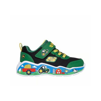 Zapatilla SKECHERS BARN SQAD BUDDIES 407065N GNBK Verde