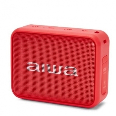 Altavoz con Bluetooth Aiwa BS-200RD/ 6W/ 1.0/ Rojo