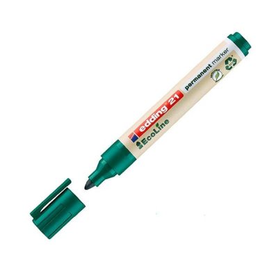 edding Marcador permanente Ecoline 21 - Punta conica - Trazo 1,5 mm - Color verde