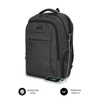 Mochila Subblim Professional Air Padding Backpack para Portátiles hasta 16/ Puerto USB