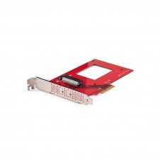 StarTech.com Tarjeta Adaptador U.3 a PCIe - Adaptador PCIe 4.0 x4 para SSDs U.3 NVMe de 2,5