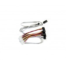 Microchip Technology 2280100-R cable Serial Attached SCSI (SAS) 0,8 m 6 Gbit/s Multicolor, Blanco