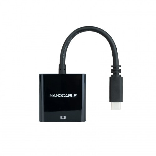 Nanocable Conversor USB-C a HDMI 4K, USB-C/M-HDMI/H, Negro, 15 c