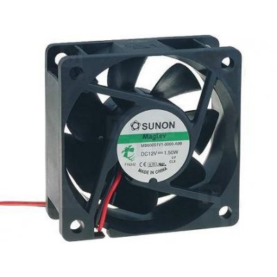 VENTILADOR 12Vdc 60x60x25mm 0,9W 2 Cables VAPO Sunon