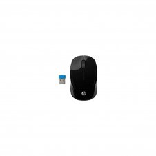 RATON INALAMBRICO HP 200 2.4GHZ 1000PPP LED ROJO NANO RECEPTOR USB 2XAAA NEGRO X6W31AA