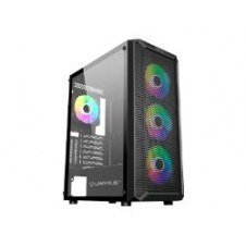Caja Unyka Armor Argb S/f Usb-a/c Atx Negra