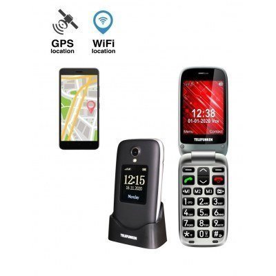 Telefono movil telefunken s560 senior phone - 2g - gps - 2.8pulgadas - negro